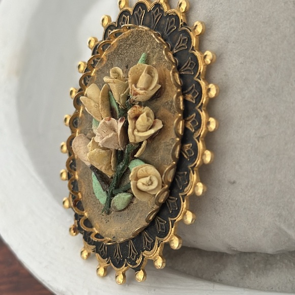 Vintage flower Necklace Pendant - Picture 1 of 5